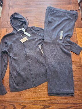 NWT Lizwear by Liz Claiborne 2-Piece Knit Loungewear Set Navy Blue XXL